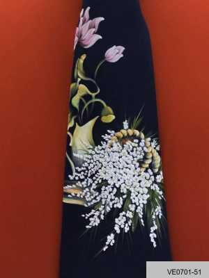 Vải Áo Dài Thái Tuấn Vẽ Tay Cao Cấp Hình Hoa Đẹp AD VE0701_52 4